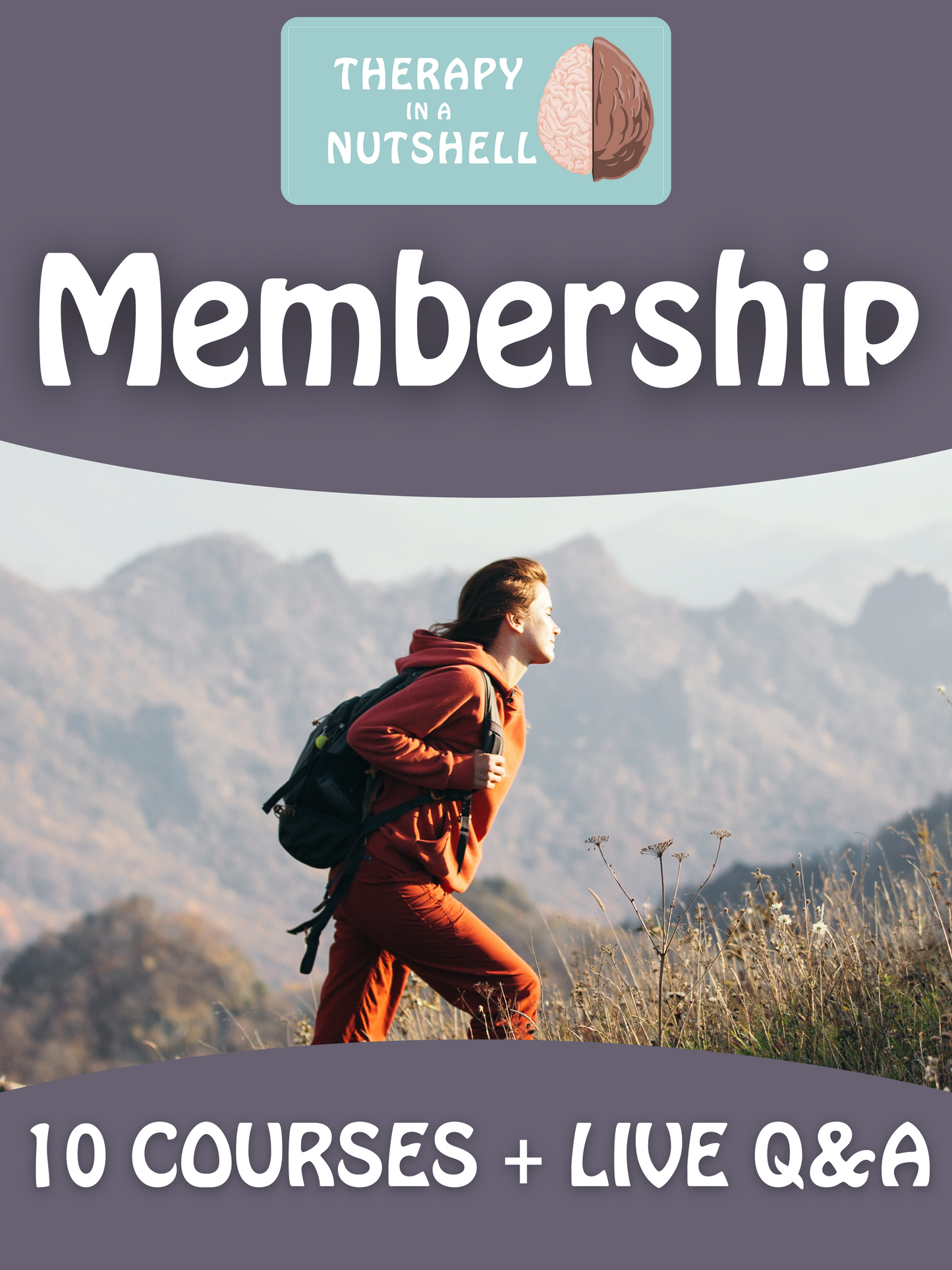 Therapy In a Nutshell Membership: 10 online courses + live Q&A sessions