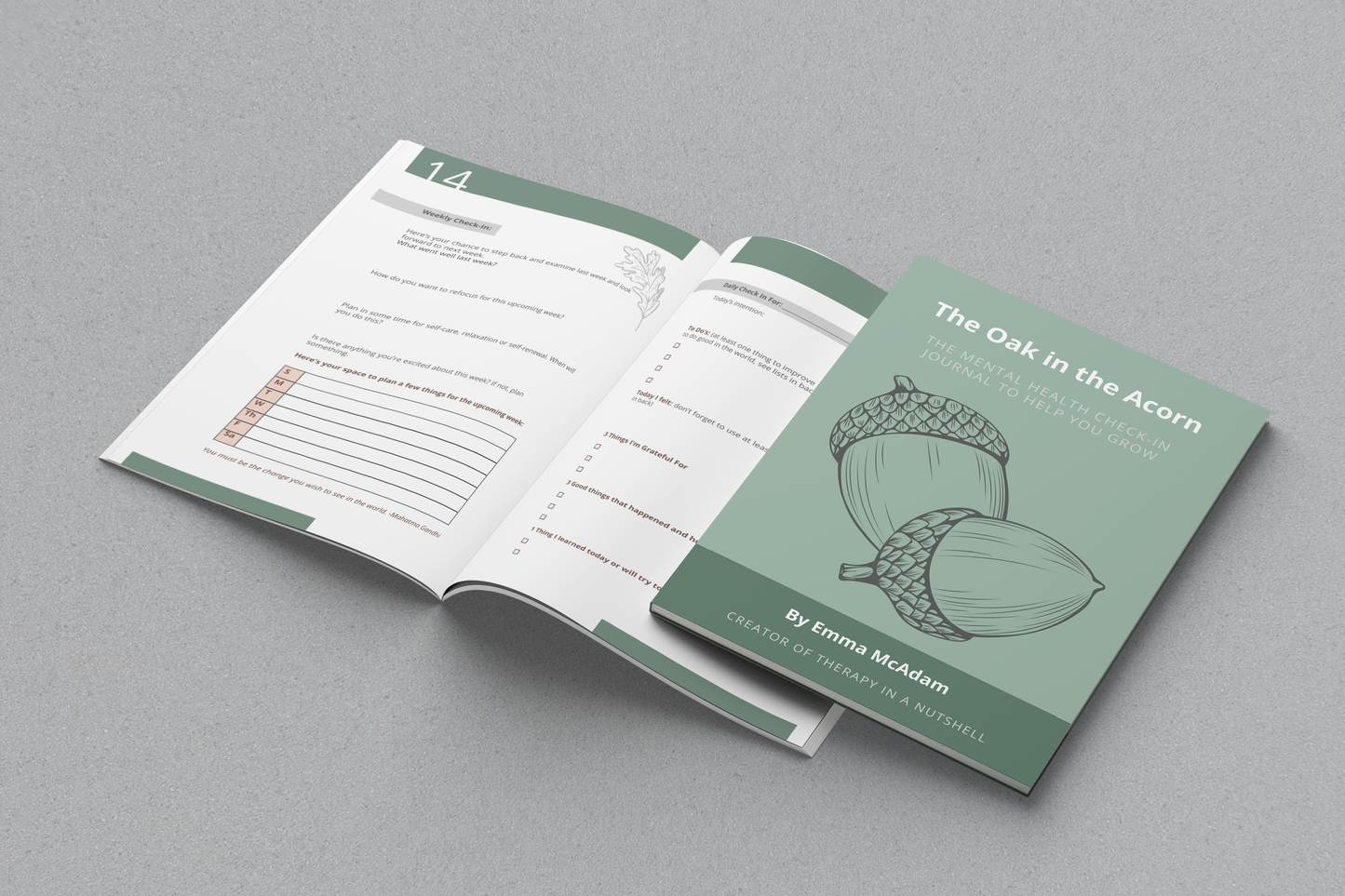 Mental Health Journal - Physical copy - Therapy in a Nutshell by Emma McAdam